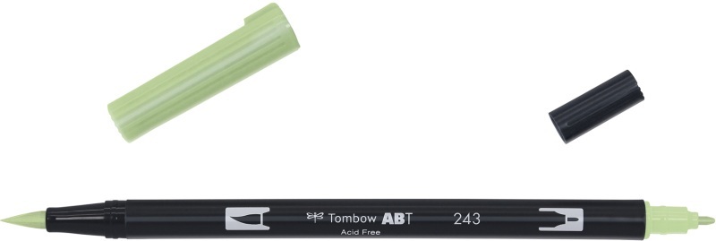 Tombow, Tombow Dual Brush-Pen Dual Brush-Pen, Tombow Dual Brush Pen, mint, ABT 243