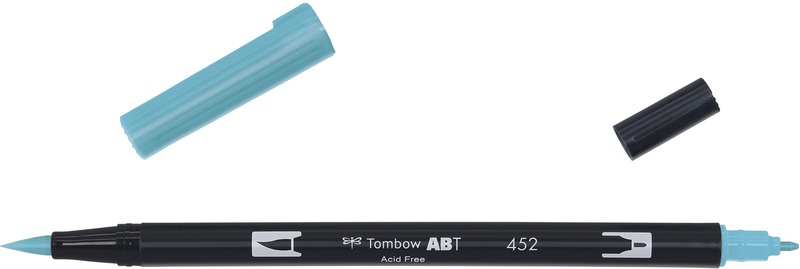Tombow, Tombow Dual Brush-Pen Dual Brush-Pen, Tombow Dual Brush Pen, process blue, ABT 452