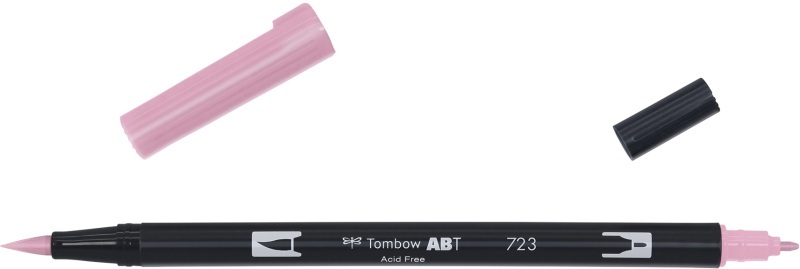 Tombow, Tombow Dual Brush-Pen Dual Brush-Pen, Tombow Dual Brush Pen, pink, ABT 723