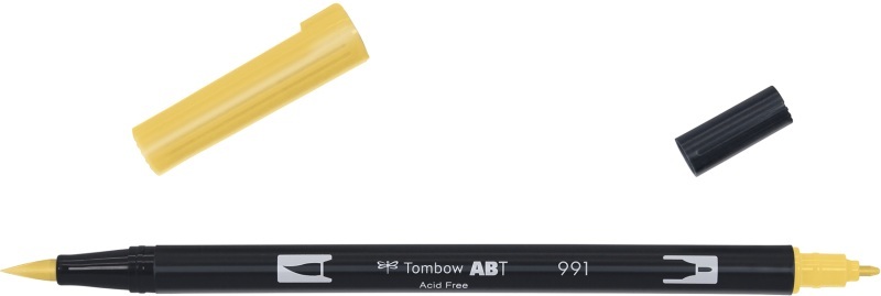 Tombow, Tombow Dual Brush-Pen Dual Brush-Pen, Tombow Dual Brush Pen, ocker hell, ABT 991