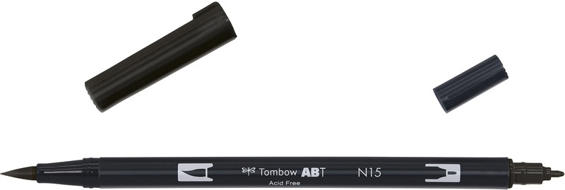 Tombow, Tombow Dual Brush-Pen Dual Brush-Pen, Tombow Dual Brush Pen, schwarz, ABT N15