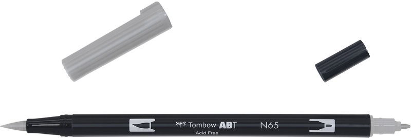 Tombow, Tombow Dual Brush-Pen Dual Brush-Pen, Tombow Dual Brush Pen, cool grey 5, ABT N65