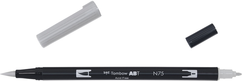 Tombow, Tombow Dual Brush-Pen Dual Brush-Pen, Tombow Dual Brush Pen, cool grey 3, ABT N75