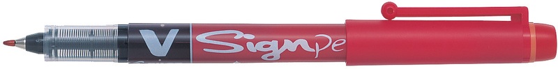 PILOT V-Sign Pen 0,6mm SW-VSP-R rot