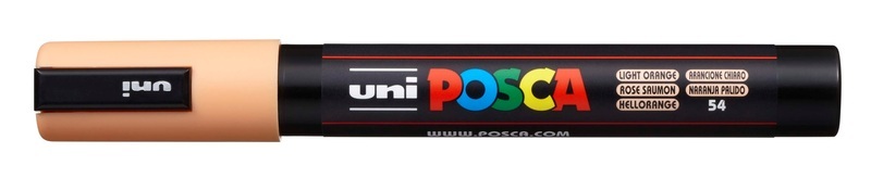 Pebeo, Pebeo Posca 1.8 2.5mm, uni-ball Posca Marker, 1,8-2,5mm, hellorange, Rundspitze, PC5M hellora