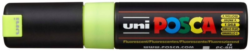 undefined, Uni-Ball uni POSCA PC-8K Marker 1 Stück(e) Gelb Meißel