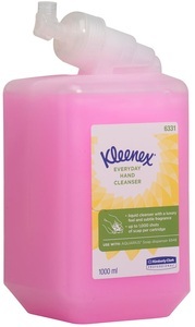 Kleenex, Kleenex Everyday Hand Cleanser 6331 Flüssigseife Parfümiert 1 l, KLEENEX Waschlotion 1lt 6331 pink parfümiert