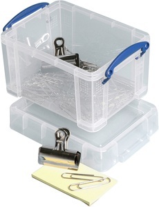undefined, Really Useful Boxes 1.6C Aufbewahrungsbox Transparent Rechteckig Polypropylen (PP), Usefulbox Kunststoffbox, 1,6lt, transparent, 68507200