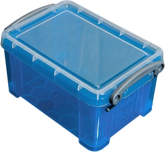 undefined, Really Useful Boxes UB1-6, Usefulbox Kunststoffbox, 1,6lt, transparent blau, 68507206