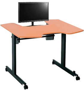 Maul, MAUL Höhenverstellbarer Tisch 1213 schwarz/ Buche, Maul - Höhenverstellbarer Tisch, 120cm, Schwarz