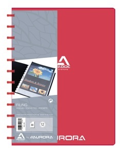 ADOC Sichtbuch A4 5832.300 bordeaux