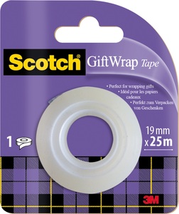 Scotch, SCOTCH Gift Wrap Tape 19mmx25m GIFTWRAPR Refill, Scotch Gift Wrap Tape, 19mm x 25m, Refill, GIFTWRAPR