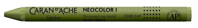 CARAN D'ACHE Wachsmalstift Neocolor 1 7000.249 dunkeloliv