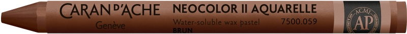 CARAN D'ACHE Wachsmalstift Neocolor II 7500.059 braun