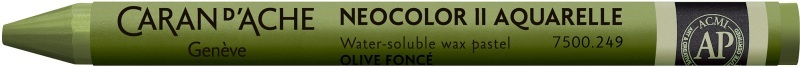 CARAN D'ACHE Wachsmalstift Neocolor II 7500.249 dunkeloliv