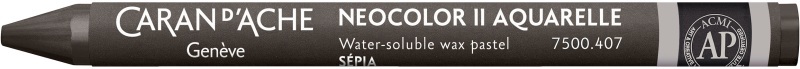 CARAN D'ACHE Wachsmalstift Neocolor II 7500.407 sepia