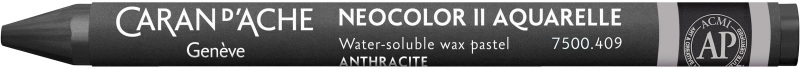 CARAN D'ACHE Wachsmalstift Neocolor II 7500.409 anthrazit