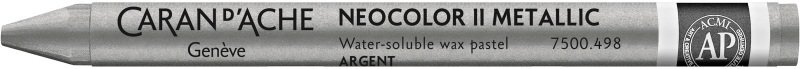 CARAN D'ACHE Wachsmalstift Neocolor II 7500.498 silber