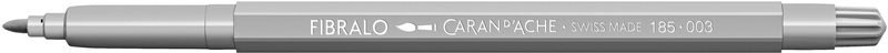 Caran d'ache, CARAN D'ACHE Fasermalstift Fibralo 185.003 hellgrau, Caran d'Ache Fasermalstift, Fibralo, hellgrau, 185.003