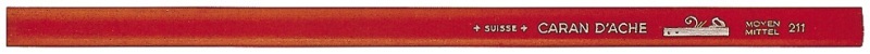 Caran d'ache, CARAN D'ACHE Bleistift Zimmermann HB 211.272 rot, 25cm