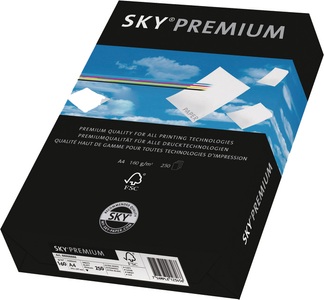 undefined, SKY Premium Papier A4 88233204 160g, weiss 250 Blatt