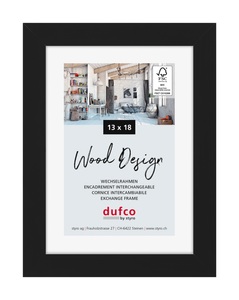 dufco, DUFCO Holz-Bilderrahmen 13x18cm 1610.80103 Toronto schwarz