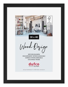 dufco, DUFCO Holz-Bilderrahmen 30x40cm 1610.80109 Toronto schwarz