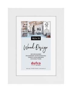 dufco, DUFCO Holz-Bilderrahmen 10.5x15cm 1610.80586 Toronto weiss