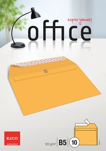 undefined, ELCO Couvert Office o/Fenster B5 74497.72 120g, gleb 10 Stück, ELCO Couvert Office o/Fenster B5 74497.72 120g, gelb 10 Stück