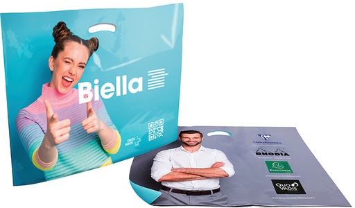 Biella, BIELLA Plastik-Tragetasche 60x48cm 199950 weiss, Biella Plastik-Tragetasche, 60mm x 48cm, weiss, 199950