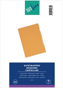 undefined, BÜROLINE Sichtmappen A4 620067 orange 10 Stück, BÜROLINE Sichtmappen A4 620067 orange 10 Stück