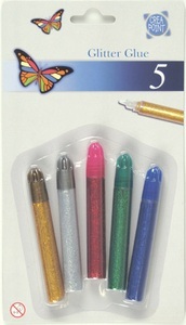 Crea-point, CREA-POINT Glitter Glue 280951 5 Farben
