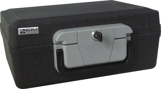 Rieffel, Rieffel Security Case 6 Feuerschutztresor, Rieffel Tresor SecurityCase6, feuerfest, 389mm x 300mm x 165mm, SecuritCase6