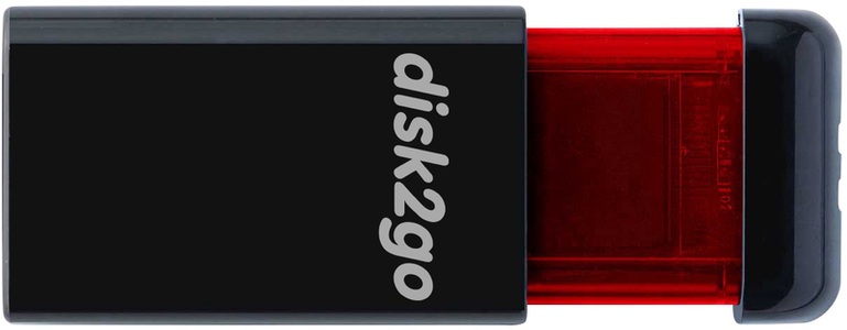 Disk2Go, DISK2GO USB-Stick qlik edge 256GB 30006727 USB 3.1 red, Disk2go USB-Stick qlik edge, 256GB, USB 3.1, red, 30006727