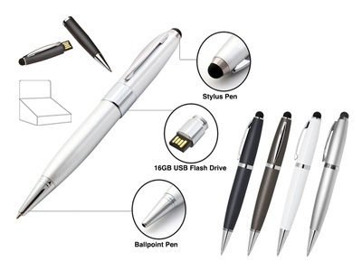 ROOST Touch Pen mit USB-Schl&uuml;ssel CM3293 16 GB ass.