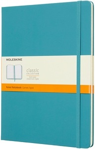undefined, Moleskine Reef Blue Notebook Extra Large Ruled Hard