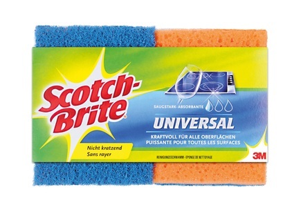 Marchon, Marchon - 2er-Set Schwämme 3M - Gelb, SCOTCH-BRITE Universal Schwamm UNNS2CH blau/orange 2 Stück