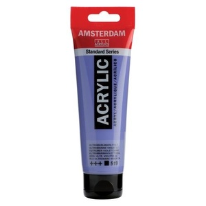 Amsterdam, AMD Akryl 120ML ultramarinviolett, Talens Acrylfarbe Amsterdam, ultramarin violett hell, 17095192, (120ml)