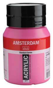 Amsterdam, AMSTERDAM ACRYL 500ML P.ROTVIOL.HL, Talens Acrylfarbe Amsterdam, perm. Rotviolett, 17725772, (500ml)