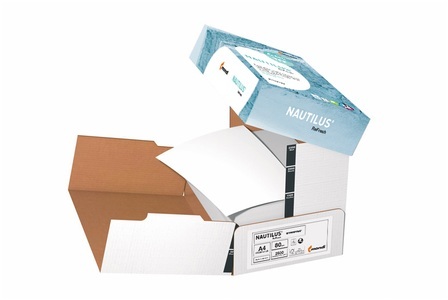 Mondi, MONDI Nautilus Kopierp. Box FSC A4 88078256 Frischfaser-Rec.80g SB 250, Papyrus Kopierpapier, A4, Maxbox, FSC, Frischfaser-Rec., 80g, SB, 88078256, (2500 Blatt)
