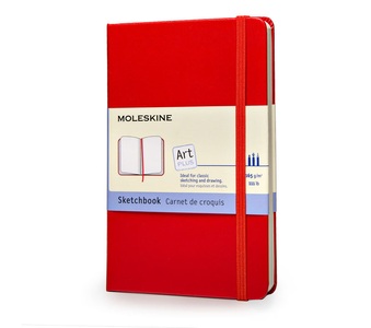 undefined, Moleskine classic Red Cover, Large Size, Sketchbook, Moleskine Skizzenbuch, A5, blanko, rot, 034-5