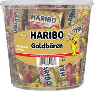 HARIBO, HARIBO Goldbären, Minibeutel, 100 Stück