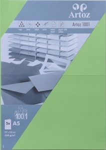undefined, Artoz 10739226-305 A5 (148×210 mm) Grün Druckerpapier, Artoz - Karten Set, DIN A5, Grün