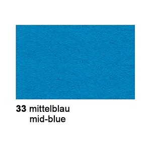 Ursus, URSUS Tonzeichenpapier A3 2174033 130g. mittelblau 100 Blatt