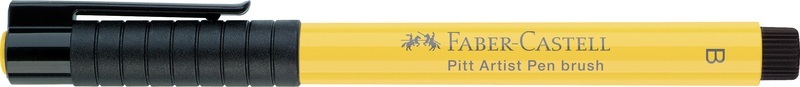 Faber-Castell, FABER-CASTELL Pitt Artist Pen Brush 2.5mm 167408 kadmiumgelb dunkel, Faber-Castell Pitt Artist Pen Brush, 2.5mm, kadmiumgelb dunkel, 167408