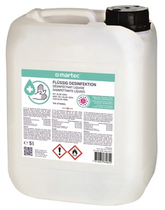 Martec, MARTEC Desinfektionsmittel 5lt 33085 Flüssig. mit Aloe-Vera, Martec Desinfektionsmittel Aloe Kanister 5 Liter