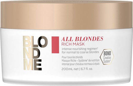 undefined, Schwarzkopf BlondMe All Blondes Rich Mask 200ml, Schwarzkopf Professional Blondme All Blondes Rich Mask - 200ml