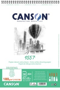 Canson, CANSON Skizzenpapier A3 31412A005 180g, weiss 30 Blatt, Canson Skizzenpapier, A3, 180g, weiss, 31412A005, (30 Blatt)