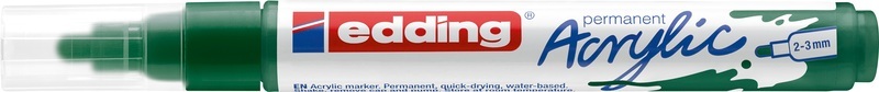 edding, EDDING Acrylmarker 5100 2-3mm 5100-904 moosgrün sdm, Edding Acrylmarker 5100 medium, moosgrün