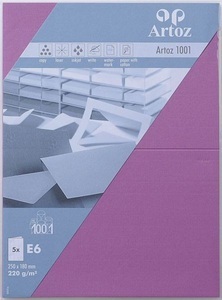 Artoz, ARTOZ Karten 1001 E6 107372264 220g. holunder 5 Blatt, ARTOZ Karten 1001 E6 107372264 220g, holunder 5 Blatt